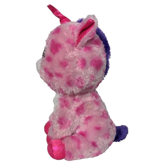 Ty Beanie Boos Sugar Pie Pink Unicorn Plush Stuffed Animal 2016 10.5" - Picture 4 of 6